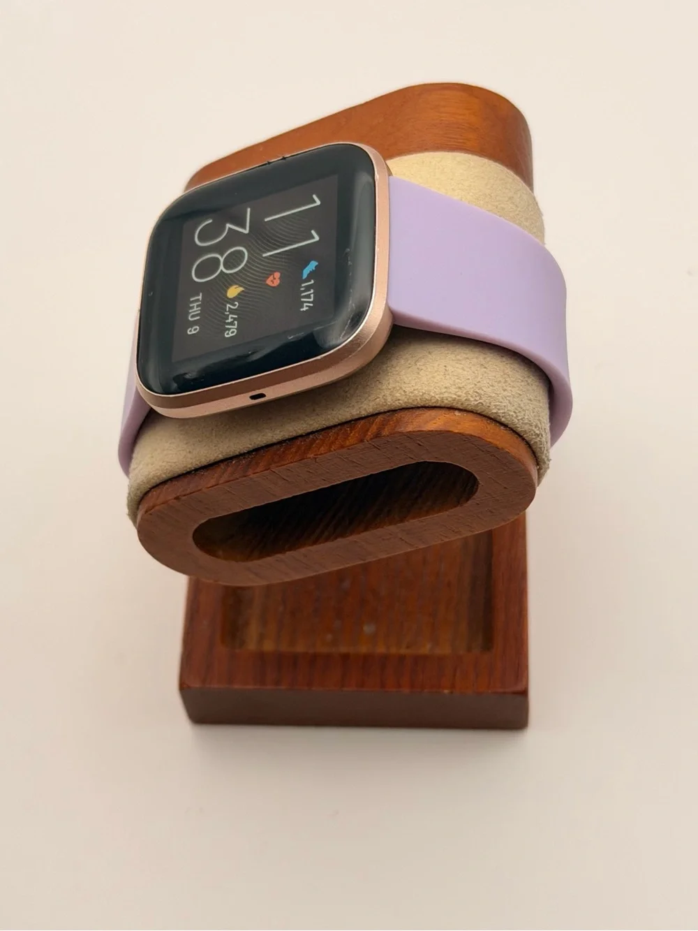 Fitbit Versa 2, Tested, Charger Included, Rose gold/ Purple, Good cond